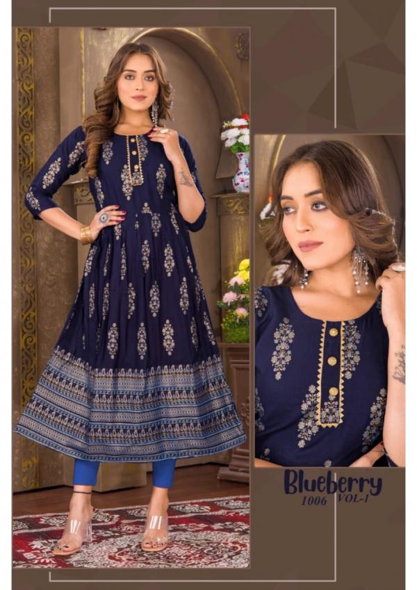 Blueberry Vol 1 Ethnic Wear Anarkali Kurti Collection